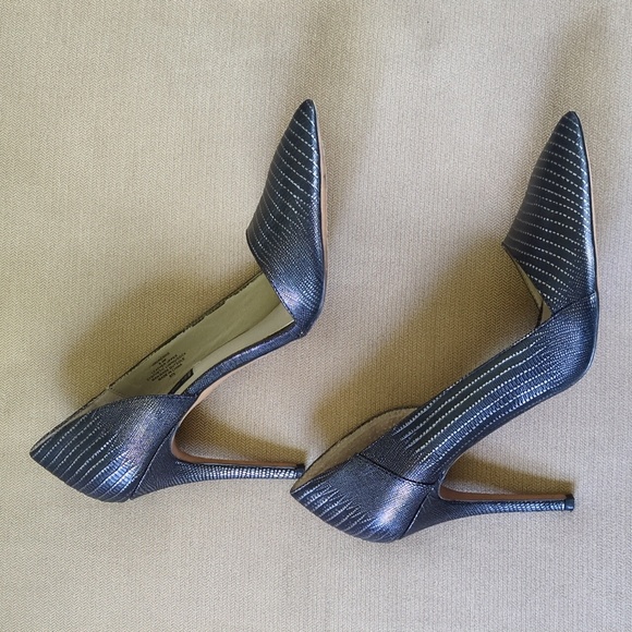 Steven by Steve Madden Walkerrr Heels in Black & Metallic Size 9.5 - Picture 5 of 9